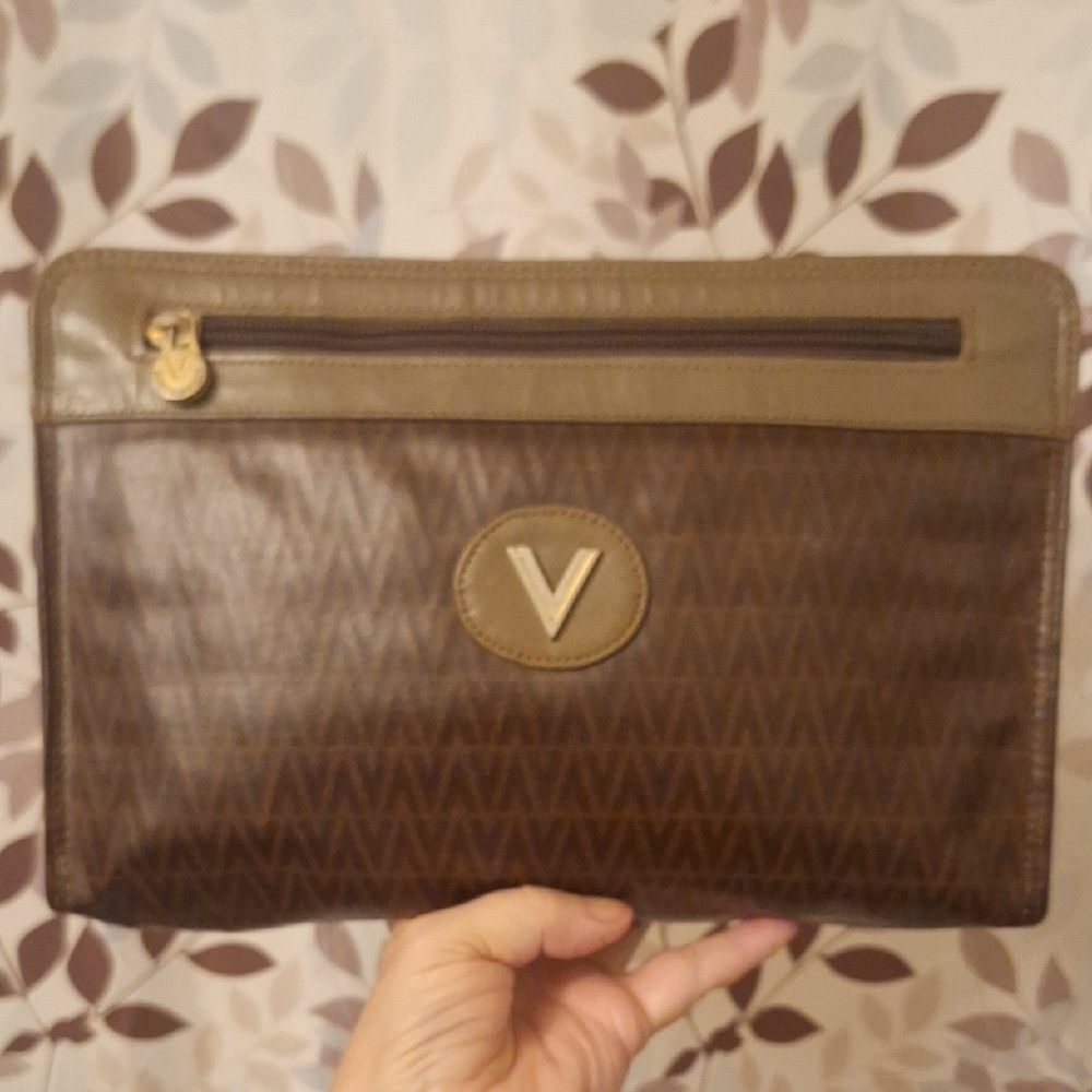 Mario Valentino Brown Clutch Bag
